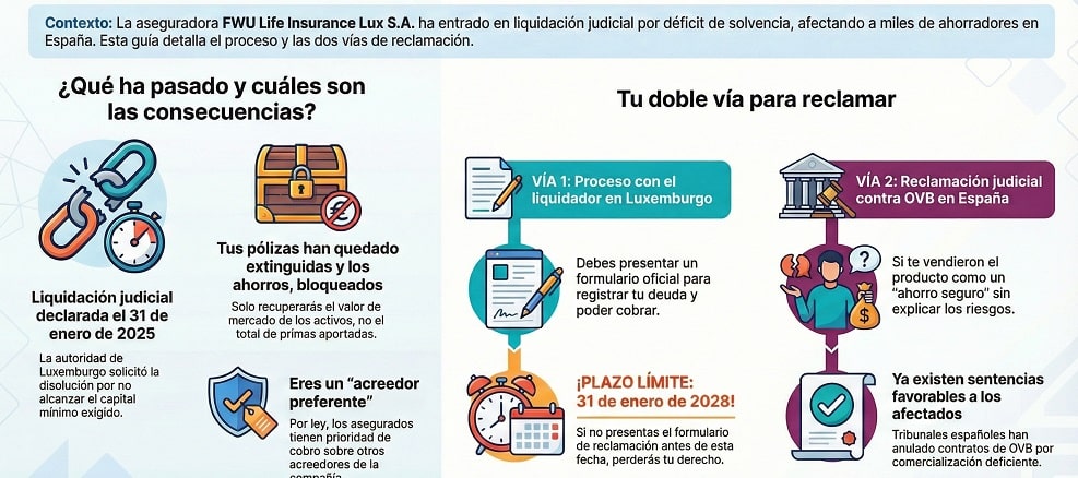 Doble vía para reclamar de los afectados FWU/OVB