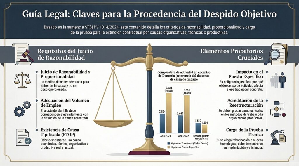 Sentencia sobre robotización y despido procedente.