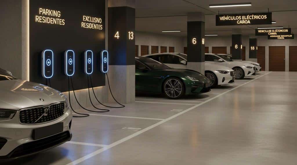 Punto de carga de vehículos eléctricos