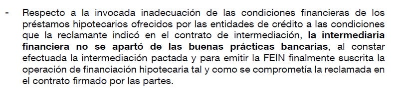 Conclusión del Banco de España